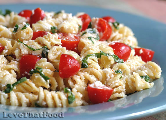 Fusilli with Ricotta & Cherry Tomatoes